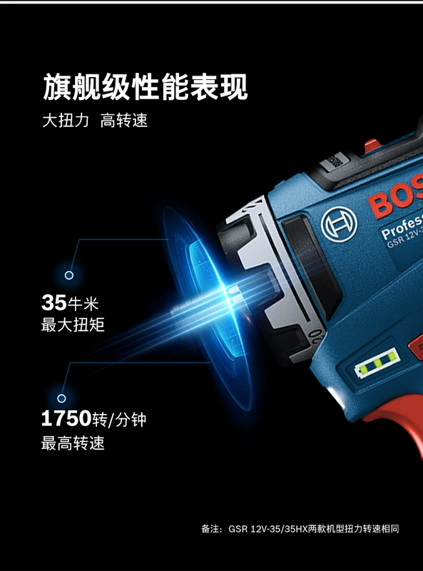 Máy khoan vặn vít điện không chổi than Bosch GSR12V-35 GSR12V-35HX