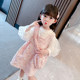 Girls suit dress 2021 children's foreign bubble sleeve shirt princess dress children's baby tutu skirt tide