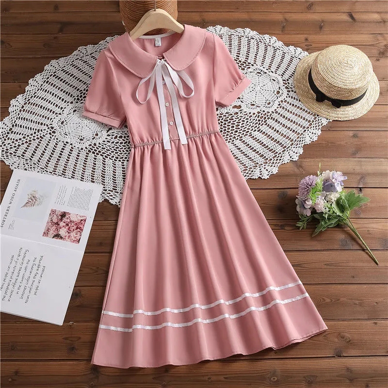 Girls' New Summer Dress, Casual and Fashionable College Style Skirt, Summer Princess Dress for Older Girls Girls' New Summer Dress, Casual and Fashionable College Style Skirt, Summer Princess Dress for Older Girls