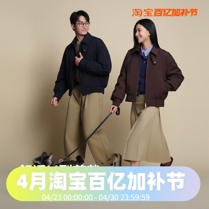 Bosideng 2025 Autumn Men's Short Barn Style Couple's Women's Jacket Fashion down Jacket