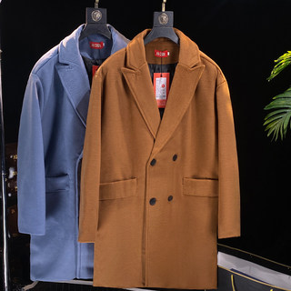 Fashion brand mid-length imitation cashmere autumn and winter coat