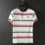 Mùa hè mới áo sơ mi POLO tay ngắn nam T-shirt màu sọc kinh doanh trung niên áo ve áo cotton 380 active shirt