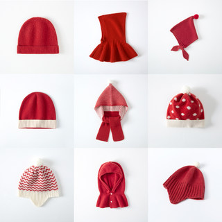 Dearlove - Cashmere Baby Children's Infant Hat with Ear Protection, Warm and Thickened for Winter Knitting - Collection