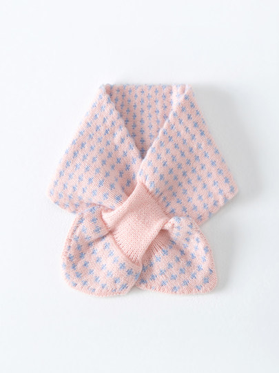 Consi Ni Dearlove 100% Cashmere Winter Children's Scarf for Boys and Girls, Baby Cross-Wrapped Warm Neck Scarf