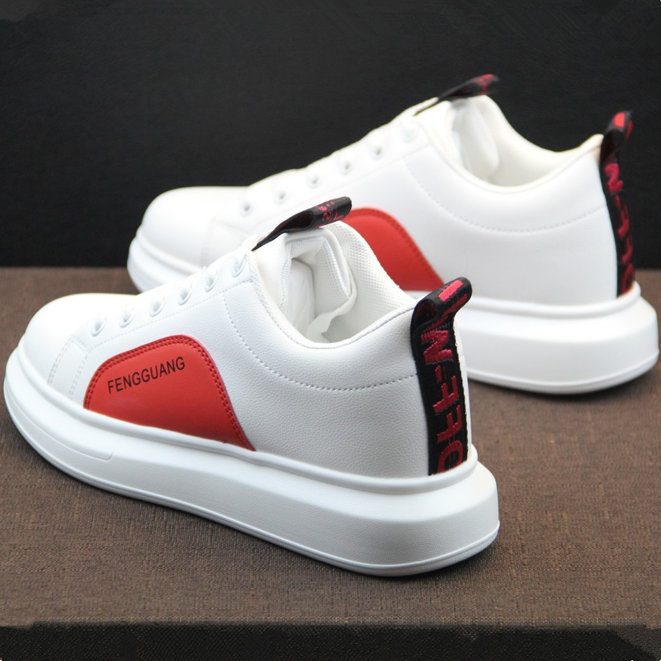 Hong Kong Tide Card 2022 Spring Summer New Men's Shoes Thick Bottom Small White Shoes Inner Heightening Net Red Casual Sports Board Shoes