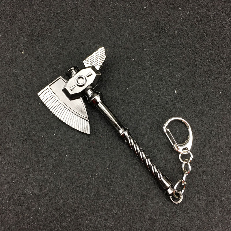 9.7cm Warcraft Wow Nostalgic Ax Ax Model Alloy Keychain Pendant Pendant Car Keychain
