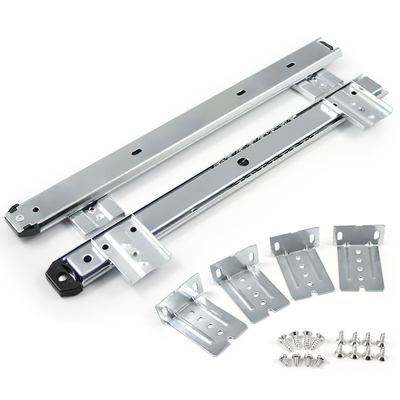 加厚电脑桌键盘托架滑道轨道配件抽屉键盘架二节滑轨吊装托盘支架