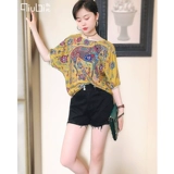 秋比 Хлопковая черная джинсовая юбка, шорты, тонкие штаны для отдыха, коллекция 2022, оверсайз, высокая талия