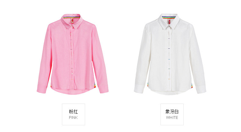 Chemise fille à manche longue en lin - Ref 2085640 Image 17