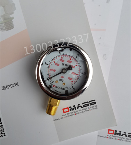DMASS Demasi MBB10B-250-1-38R-Z-Z Die Casting Machine Injection Molding Machine Pressure Gauge Imported