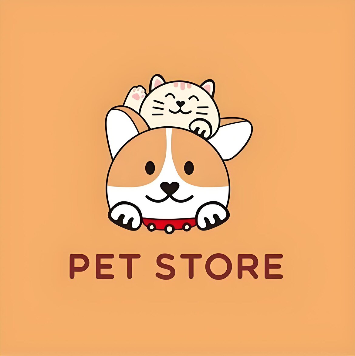 魔幻喵宠物生活馆的LOGO