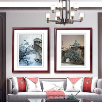 Ancient Wu Woman Red Handmade Embroidery Painting Su Embroidery Finished Product Hung Painting Su Embroidery Embroidery Xuanguan Living Room Decoration Painting Jiangnan Shui Township