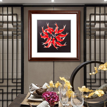 Ancient Wu woman red 1-4 silk Suzhou embroidery painting pure handmade Su embroidery finished product hanging painting living room restaurant for more than a year