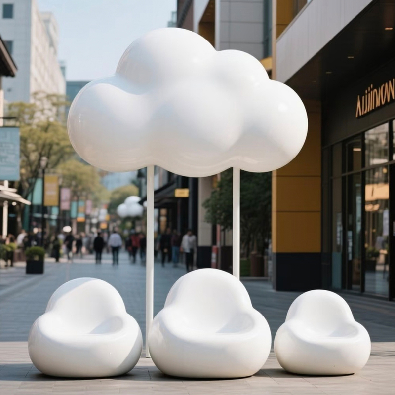 Wrought Iron Stainless Steel Hollow-Out Cloud Fiberglass Cloud Sculpture Outdoor Abstract Figure Ornament Commercial Landscape Decoration Wrought Iron Stainless Steel Hollow-Out Cloud Fiberglass Cloud Sculpture Outdoor Abstract Figure Ornament Commercial Landscape Decoration