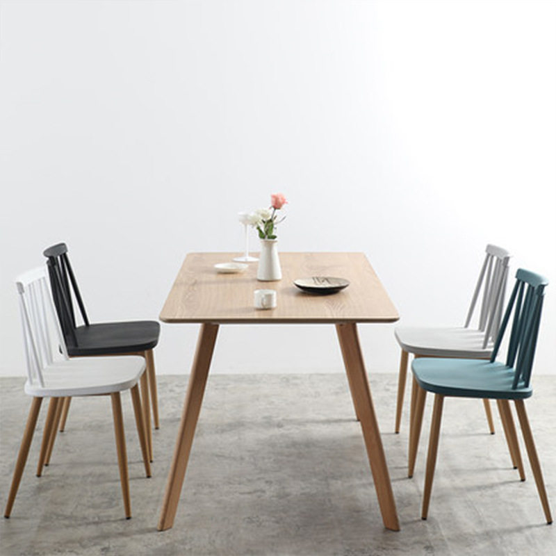 Nordic chair modern minimalist lazy household plastic back stool leisure desk chair ins net red Windsor chair