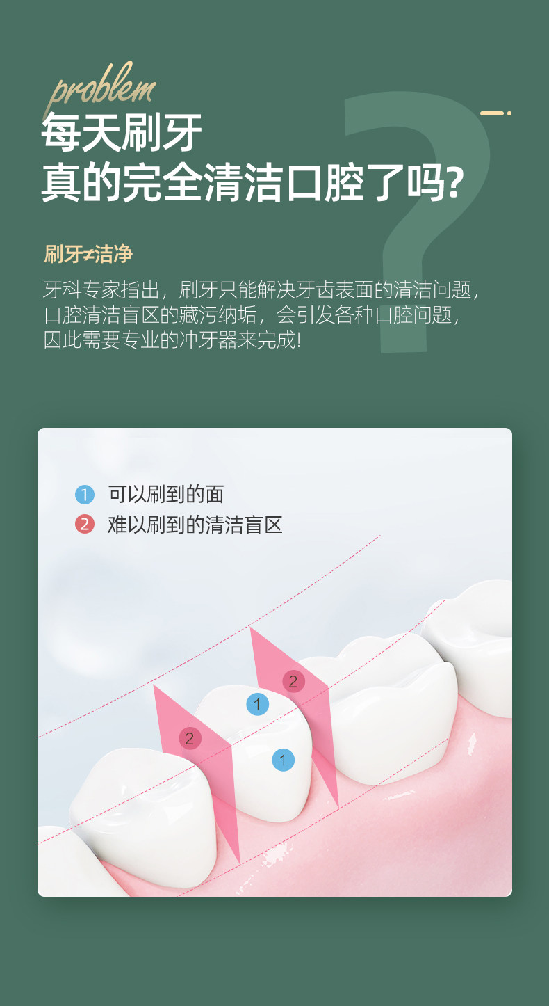 博皓 电动冲牙器 水牙线 图3