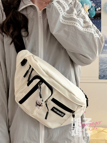 Японская нагрудная сумка, трендовая спортивная сумка через плечо, универсальная поясная сумка, в корейском стиле