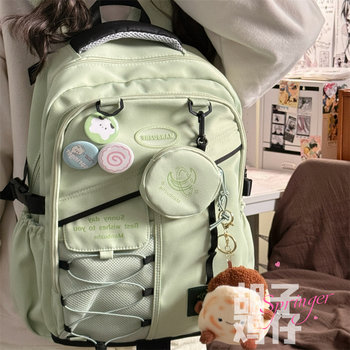 Bearded Chicken Niche Design Trendy Backpack for Female Junior High School Students, High School Students, and College Students, Large Capacity Backpack