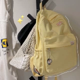 Японский свежий ранец, милая желтая сумка через плечо, вместительный и большой рюкзак, в корейском стиле, для средней школы