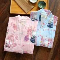 Japanese style cute kimono pajamas womens summer and