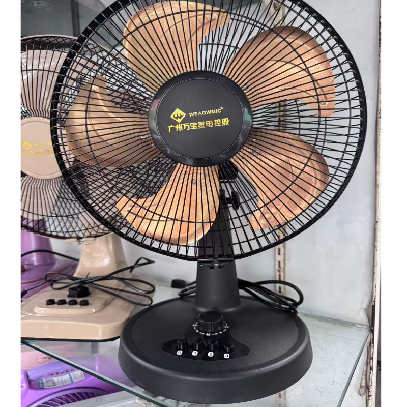 Authentic Wanbao Table Fan for Home Use, 12inch High Wind Speeds, Timer, Oscillating Electric Fan, Copper Motor, Silent Fan, Dormitory Fan