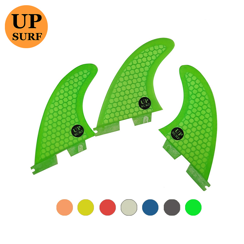 UPSURF Professional surfing tail rudder Double Tabs 2 glass fiber fins M Cellular Surfboard Tailfin Fin