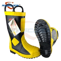 Firefighter combat boots fire fighting special light water shoes winter cotton rain boots fire protection rubber boots