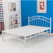 Simple modern European bedroom iron bed double bed 1 5 1 8 single bed 1 2 iron bed iron frame bed princess bed