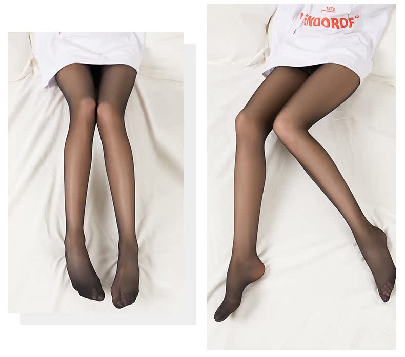 Vớ nữ phần mỏng mùa xuân và mùa thu pantyhose chống móc lụa siêu mỏng vô hình nhung thịt màu vớ chân xà cạp