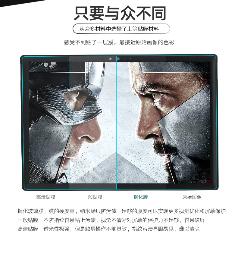 Microsoft Tablet Surface3 Pro3 pro4 thép Pro5 Tablet phim màn hình lá SÁCH - Phụ kiện máy tính bảng ốp lưng ipad mini 4