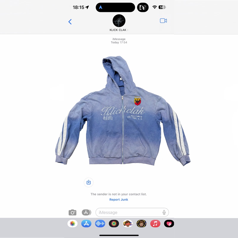 Klickclak25Aw Washed Distressed Embroidered Short Hooded Zip-Up Sweatshirt Jacket Unisex Hoodie