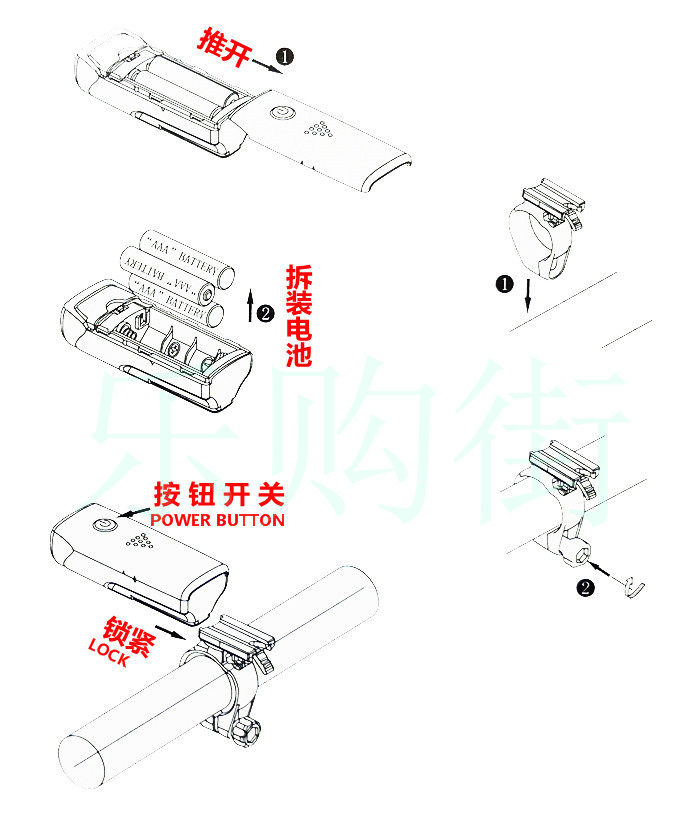Eclairage pour vélo ZENTORACK - phare - Ref 2399824 Image 18