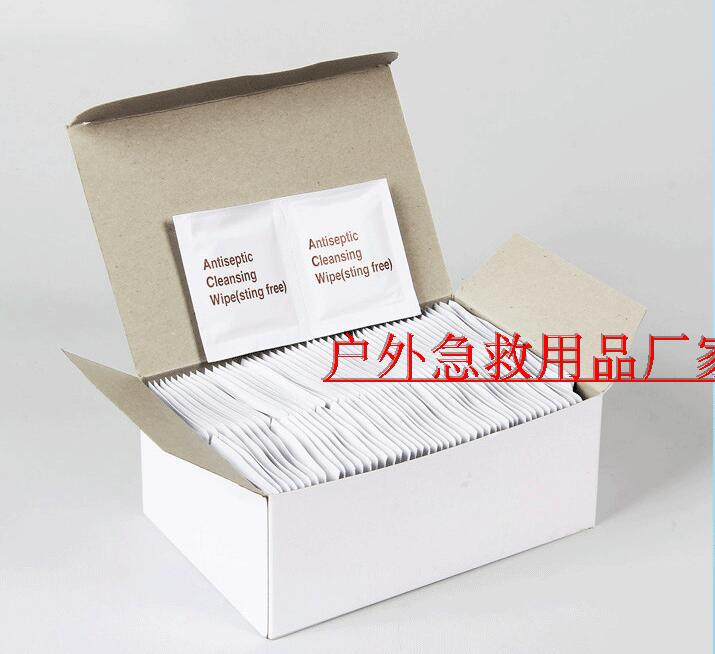 ifak 抗菌清洁湿巾 100片 户外旅行用 携带式急救消毒包