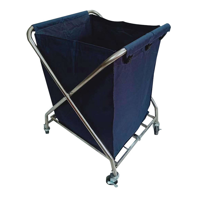 ການປັບແຕ່ງ: X-type linen cart hotel room collection cart service cart Oxford bag