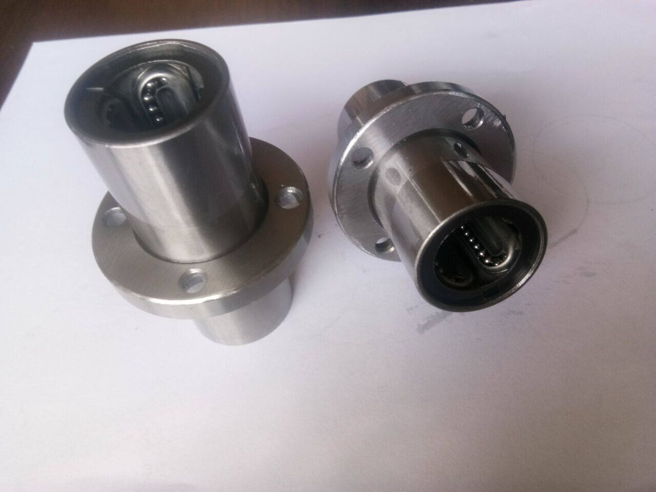 High temperature resistant steel extended intermediate round flange linear bearing LMFM8L 10 12 16 20 25 30 35
