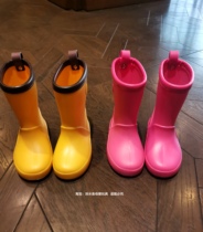 Japans new single new childrens rain boots boys and girls spring and summer rain boots lightweight non-slip childrens four seasons water shoes overshoes