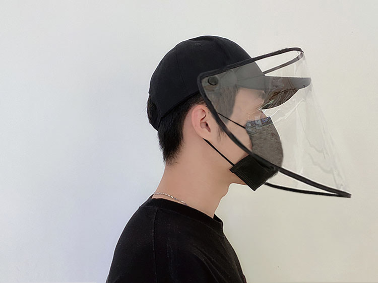 Protective hat, anti-foaming cap, peaked cap, baseball cap, cover face, isolation, saliva, eye protection, full face, men's and women's hood, tide brand
