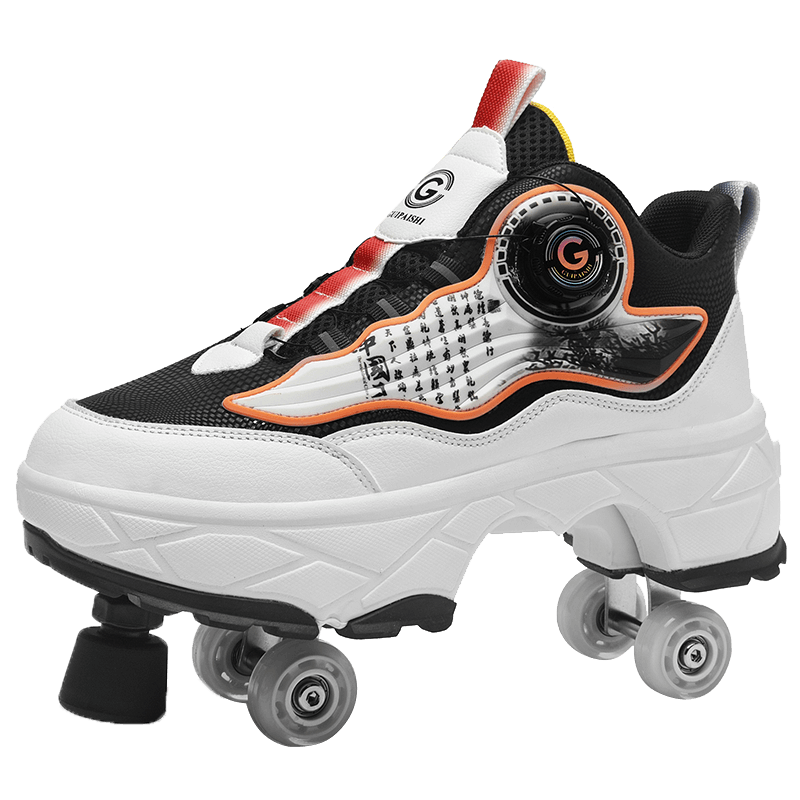 Four-wheeled automatic walking machine for men and women with increased mesh surface