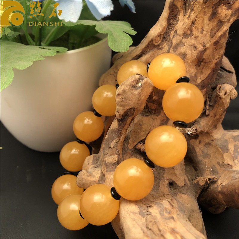 Gold frozen stone hand string Gold frozen Buddha beads hand chain Shoushan stone ornaments Laos Shitian Huangshi seal hand handle custom