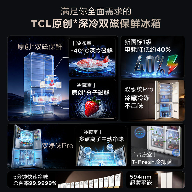 TCL-R515T11N-UQS冰箱图片