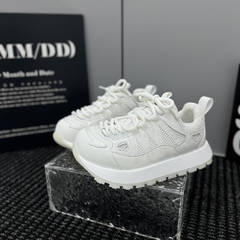 Fashionable Versatile Mango-Toe German Training Shoes 2026 Autumn New Model Breathable Mesh Ugly-Cute Casual Sneakers White Shoes