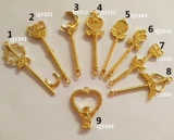 Золотой металлический аксессуар с аксессуарами, глина, волшебная палочка, «сделай сам»