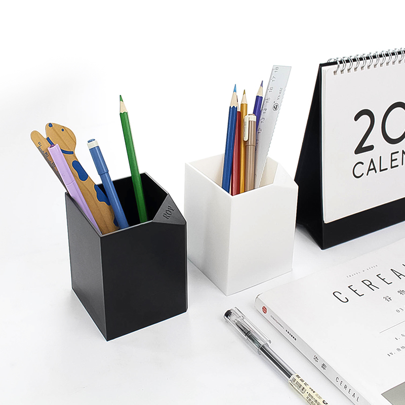 Day Department Black & White Series Brief No Inprint Wind pen holder Multi-functional Creative Fashion Office Student Children Korea-Taobao