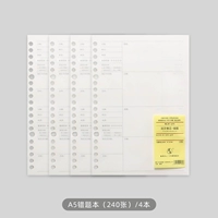 Зеленый A5 Неправильный вопрос -20 отверстия -4 книга