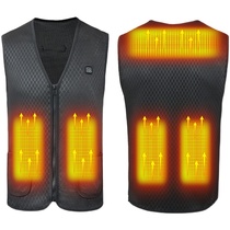 Autumn and winter intelligent electric vest charging heating horse clip Mens and womens intelligent temperature control vest constant temperature warm heating clothes