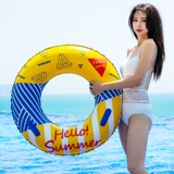 Надувной детский плавательный круг для взрослых, плавательный аксессуар, семейный стиль, увеличенная толщина
