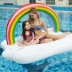 New Rainbow Island Floating Bed Floating Pad Pad Bơm hơi nước Ghế nổi Vòng bơi Bên bờ biển Ảnh Đạo cụ - Cao su nổi