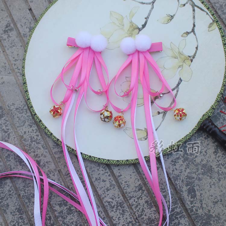 Long Ribbon năm mới phụ kiện tóc trang phục tua rua siêu cổ tích tươi Hanfu phụ kiện tóc tua rua bóng gió cô gái cổ đại thứ hai nhân dân tệ phụ kiện tóc giá tốt