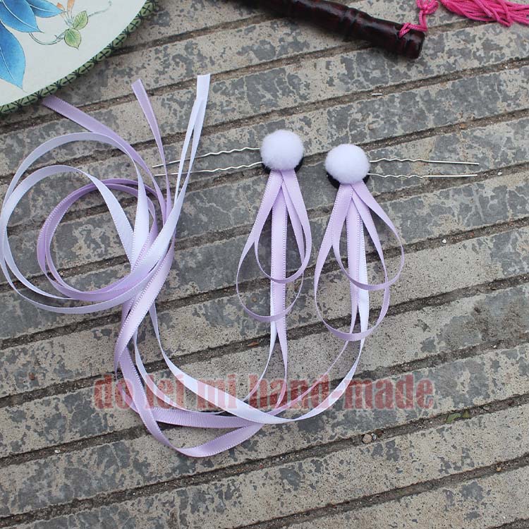 Long Ribbon năm mới phụ kiện tóc trang phục tua rua siêu cổ tích tươi Hanfu phụ kiện tóc tua rua bóng gió cô gái cổ đại thứ hai nhân dân tệ phụ kiện tóc giá tốt