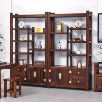 Bogu frame Solid wood Chinese style display cabinet Multi-treasure pavilion partition Simple modern tea storage storage Antique bookshelf